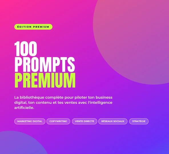 Couverture du guide 100 Prompts Premium